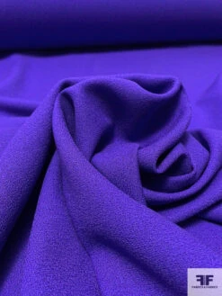 Solid Wool Crepe - Purple