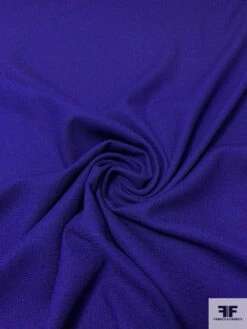 Solid Wool Crepe - Purple Navy
