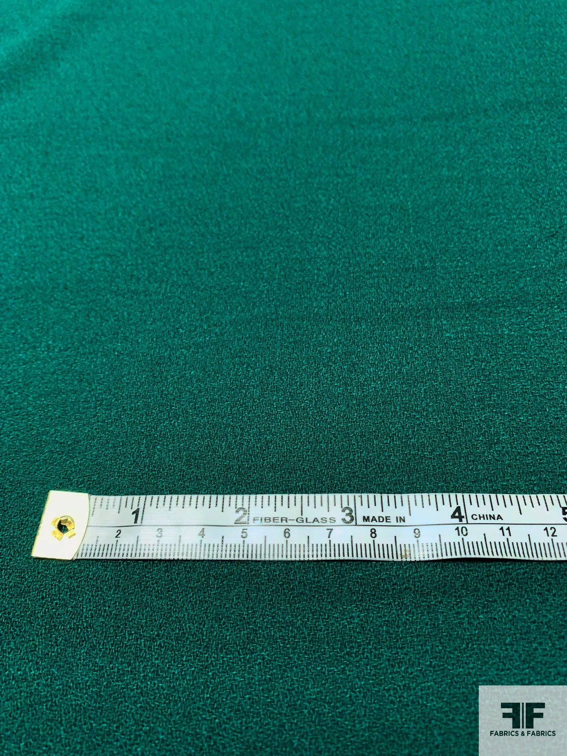 Solid Wool Crepe - Dark Green 5 Solid Wool Crepe - Dark Green - Image 3