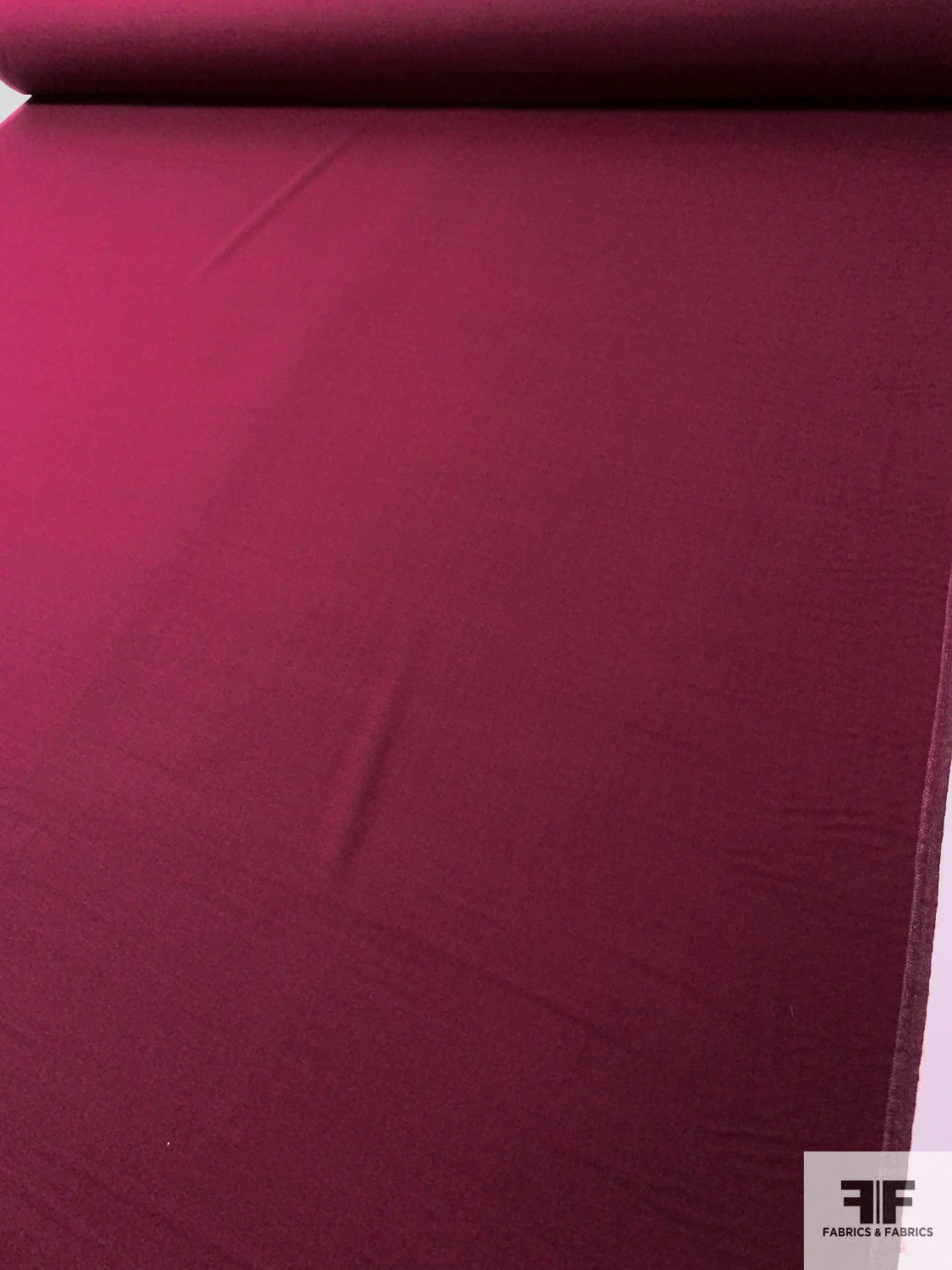 Solid Wool Crepe - Wine Red 6 Solid Wool Crepe - Wine Red - Image 4