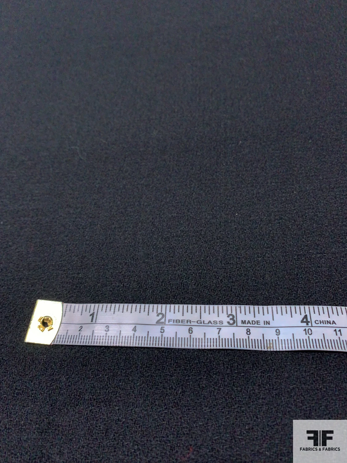 Solid Wool Crepe - Black 4 Solid Wool Crepe - Black - Image 2