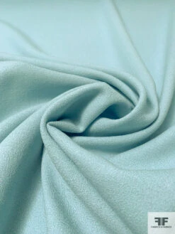 Solid Wool Crepe - Dusty Aqua