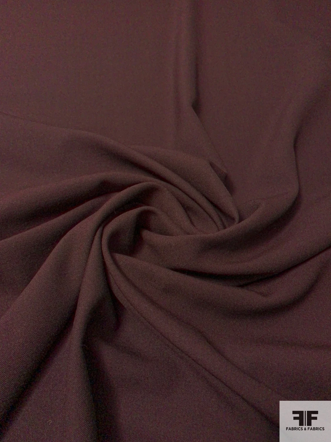 Solid Wool Gabardine Suiting - Dark Brown 6 Solid Wool Gabardine Suiting - Dark Brown - Image 4