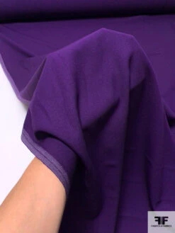 Solid Wool Gabardine Suiting - Dark Purple -Fabrics And Fabrics Store 13732 4
