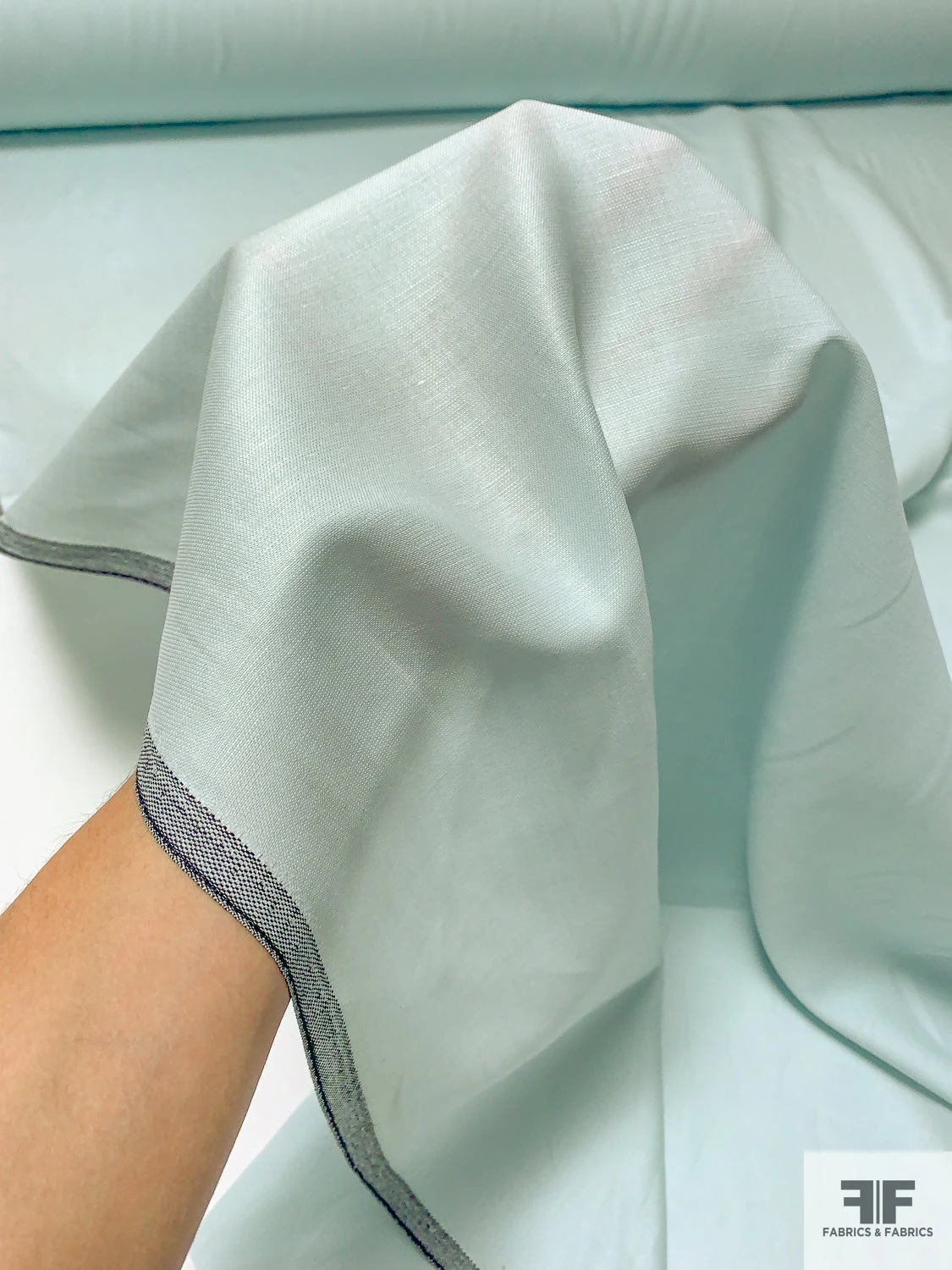 Solid Plain Weave Wool Suiting - Light Mint 6 Solid Plain Weave Wool Suiting - Light Mint - Image 4