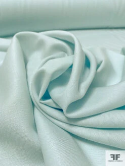 Solid Plain Weave Wool Suiting - Light Mint