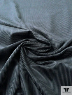 Italian Wide Wale Cotton Corduroy - Hale Navy Grey 10 Italian Wide Wale Cotton Corduroy - Hale Navy Grey -Fabrics And Fabrics Store 13764 2