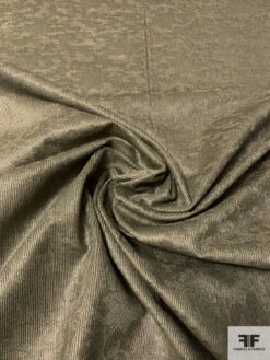 Italian Ornate Floral Embossed Stretch Cotton Corduroy - Clay -Fabrics And Fabrics Store 13796 2