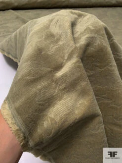 Abstract Embossed Stretch Cotton Corduroy - Light Clay -Fabrics And Fabrics Store 13797 8