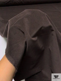 Italian Solid Stretch Pinwale Cotton Corduroy - Espresso Brown 17 Italian Solid Stretch Pinwale Cotton Corduroy - Espresso Brown -Fabrics And Fabrics Store 13805 8