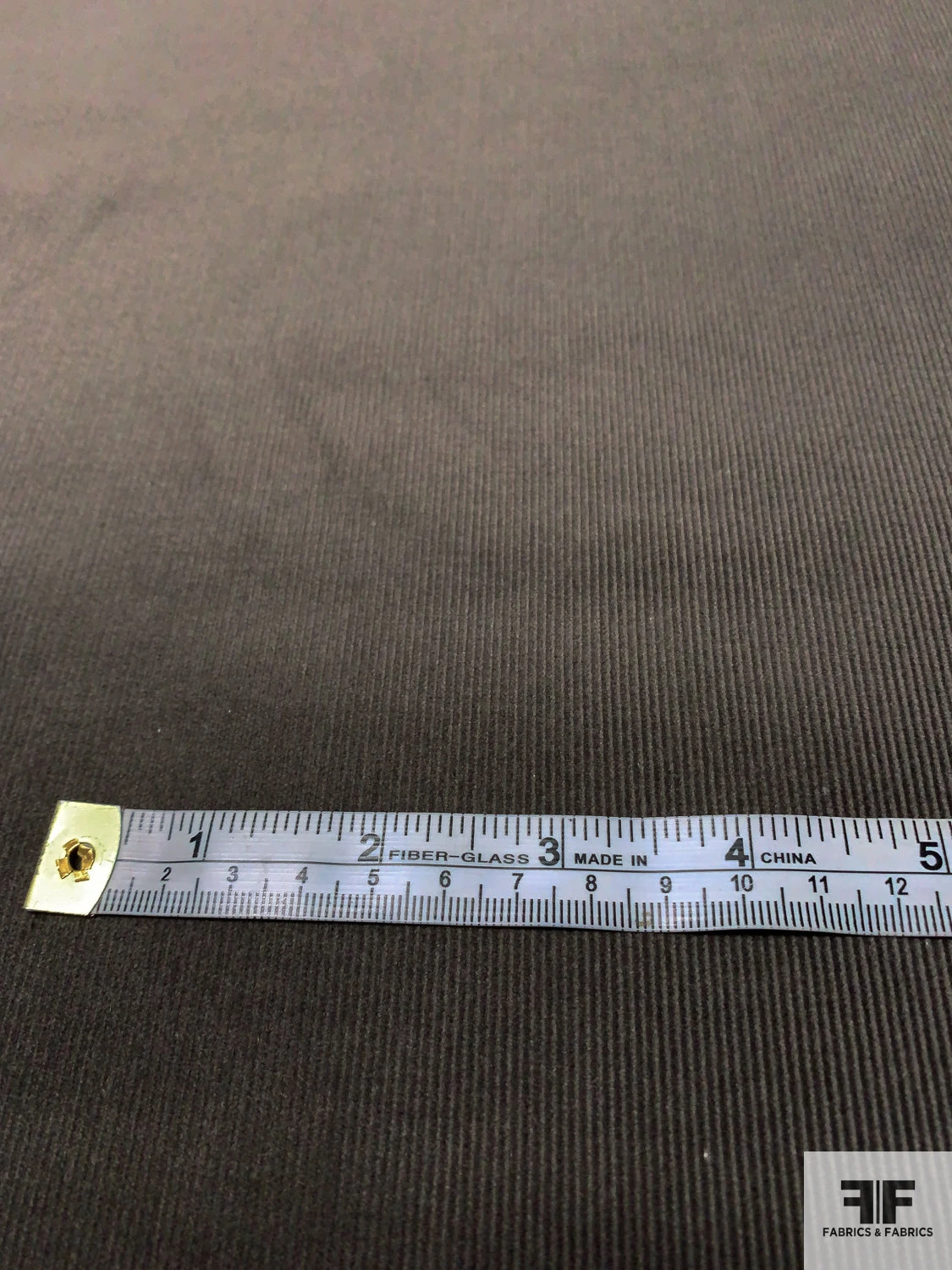 Italian Solid Stretch Pinwale Cotton Corduroy - Shale Brown 8 Italian Solid Stretch Pinwale Cotton Corduroy - Shale Brown - Image 6