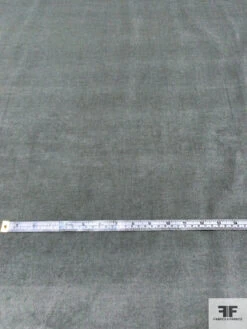 Italian Solid Stretch Pinwale Cotton Corduroy - Grey -Fabrics And Fabrics Store 13811 3