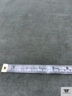 Italian Solid Stretch Pinwale Cotton Corduroy - Grey -Fabrics And Fabrics Store 13811 4