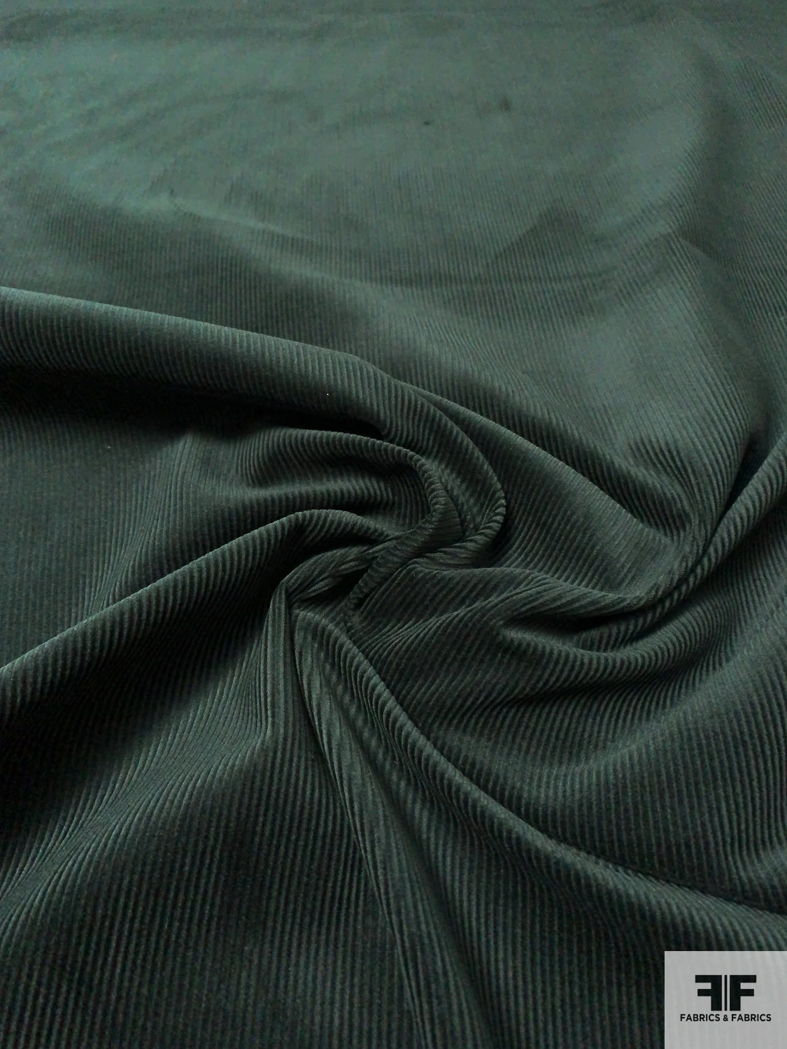 Solid Cotton Corduroy - Forest Evergreen 5 Solid Cotton Corduroy - Forest Evergreen - Image 3