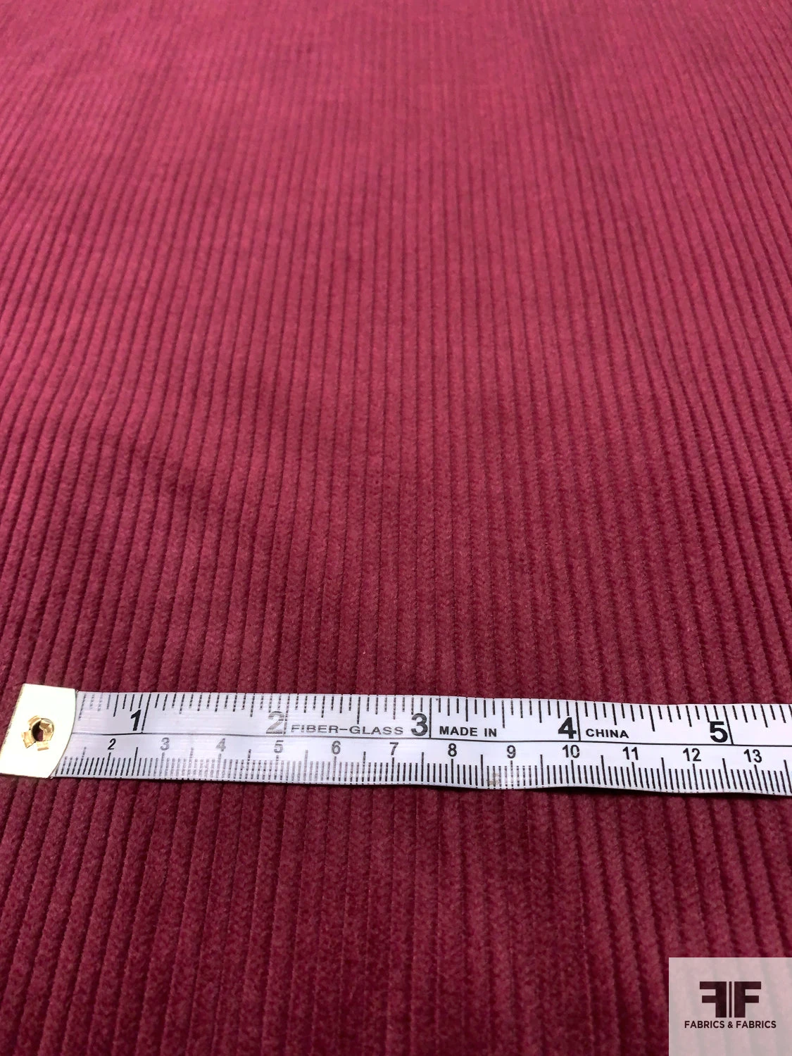 Solid Wide Wale Cotton Corduroy - Burgundy 7 Solid Wide Wale Cotton Corduroy - Burgundy - Image 5