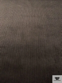 Italian Solid Wide Wale Cotton Corduroy - Dark Brown -Fabrics And Fabrics Store 13831 4