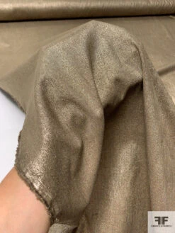 Gold Foil Printed Pinwale Cotton Corduroy - Gold / Brown 17 Gold Foil Printed Pinwale Cotton Corduroy - Gold / Brown -Fabrics And Fabrics Store 13833 7