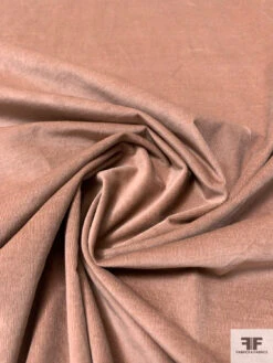 Solid Pinwale Stretch Cotton Corduroy - Rosy Brown