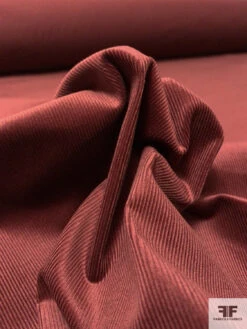 Italian Solid Pinwale Stretch Cotton Corduroy - Maroon 13 Italian Solid Pinwale Stretch Cotton Corduroy - Maroon -Fabrics And Fabrics Store 13841 6