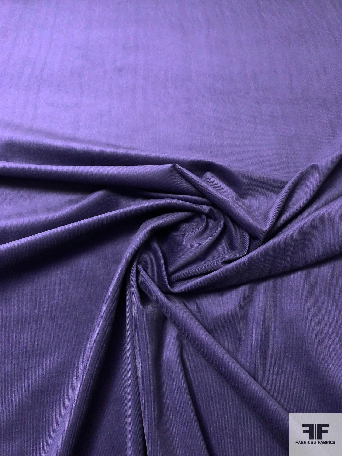 Solid Pinwale Stretch Cotton Corduroy - Dark Indigo 4 Solid Pinwale Stretch Cotton Corduroy - Dark Indigo - Image 2