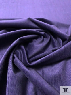 Solid Pinwale Stretch Cotton Corduroy - Dark Indigo