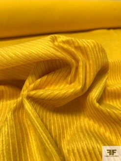 Italian Solid Wide Wale Cotton Corduroy - Sunflower Yellow -Fabrics And Fabrics Store 13844 6