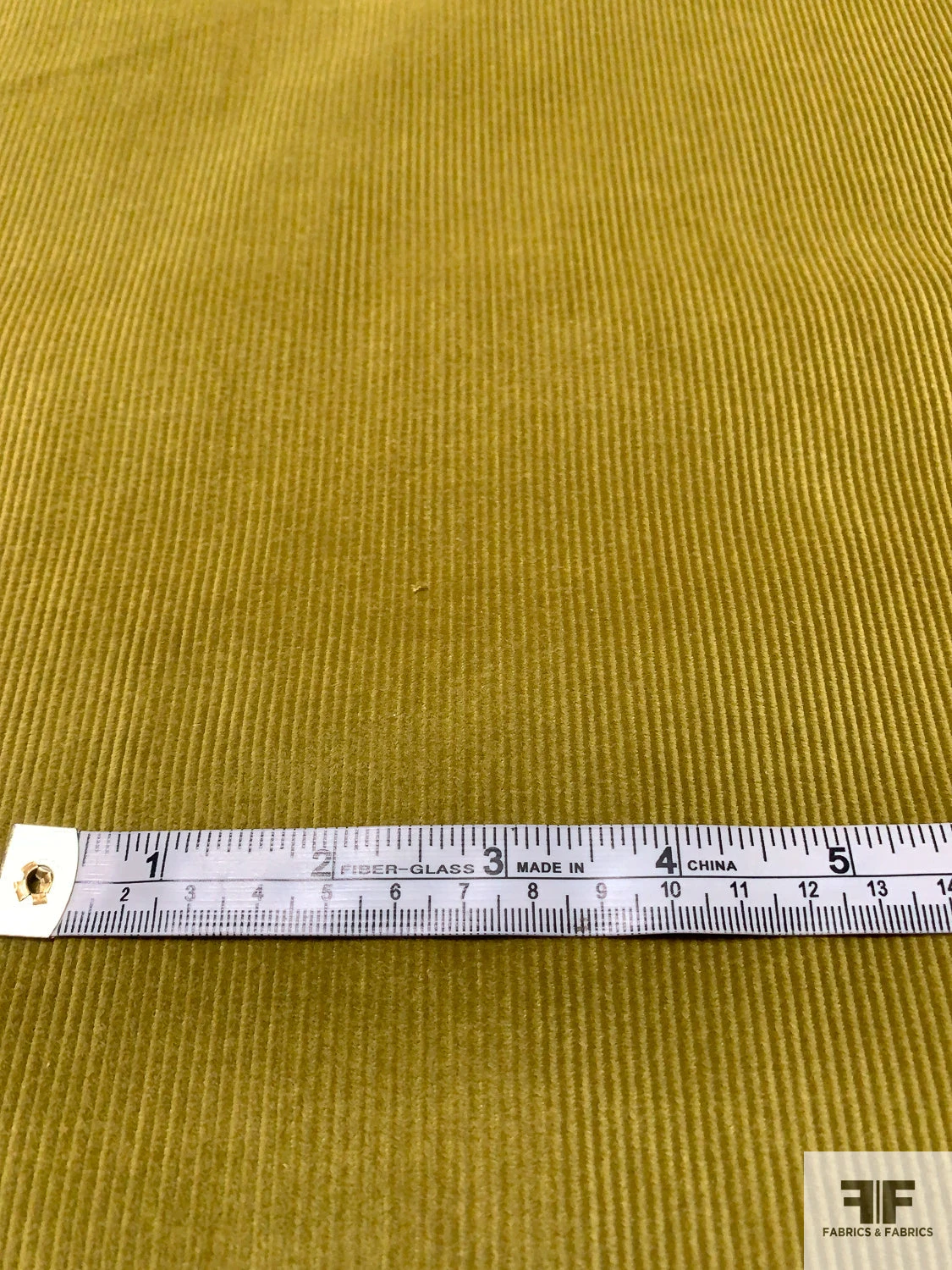 Italian Solid Pinwale Cotton Corduroy - Olive Green 7 Italian Solid Pinwale Cotton Corduroy - Olive Green - Image 5