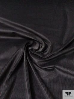 Solid Cotton Corduroy - Black