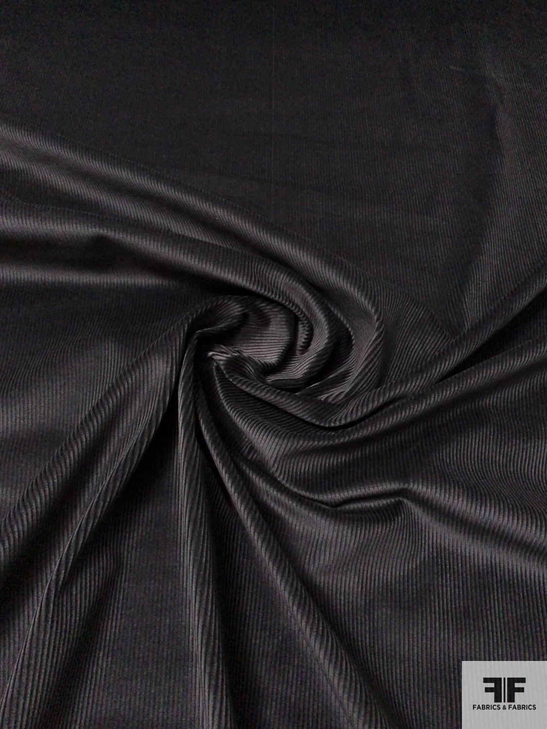 Solid Cotton Corduroy - Black 3 Solid Cotton Corduroy - Black