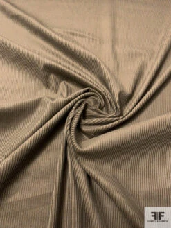 Solid Wide Wale Cotton Corduroy - Dark Taupe -Fabrics And Fabrics Store 13848 2