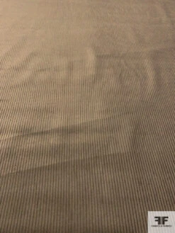 Solid Wide Wale Cotton Corduroy - Dark Taupe -Fabrics And Fabrics Store 13848 4
