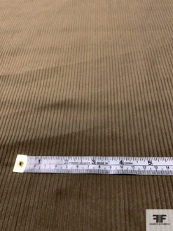 Solid Wide Wale Cotton Corduroy - Dark Taupe -Fabrics And Fabrics Store 13848 5