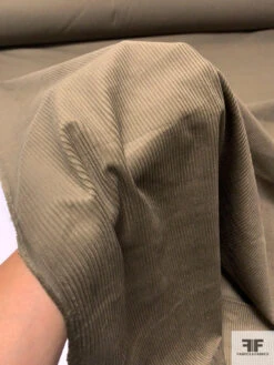 Solid Wide Wale Cotton Corduroy - Dark Taupe -Fabrics And Fabrics Store 13848 6