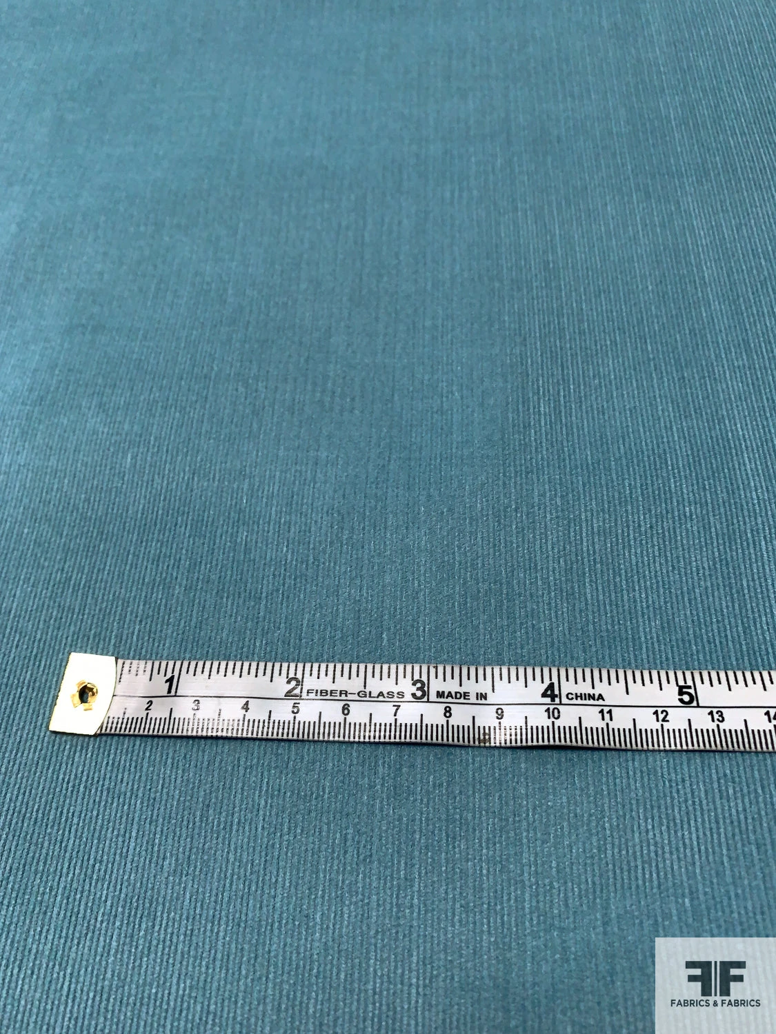 Solid Pinwale Cotton Corduroy - Ocean Blue 5 Solid Pinwale Cotton Corduroy - Ocean Blue - Image 3