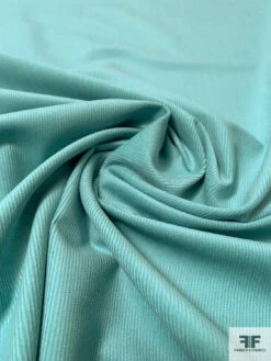 Solid Pinwale Cotton Corduroy - Aquamarine