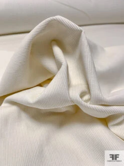 Solid Pinwale Cotton Corduroy - Off-White