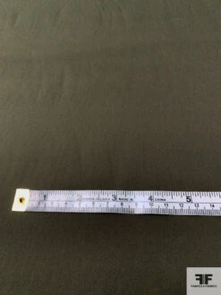 Italian Solid Extra Stretchy Cotton Shirting - Army Green 11 Italian Solid Extra Stretchy Cotton Shirting - Army Green -Fabrics And Fabrics Store 13870 3