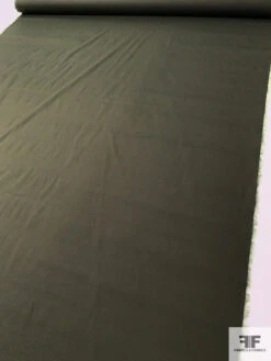 Italian Solid Extra Stretchy Cotton Shirting - Army Green 12 Italian Solid Extra Stretchy Cotton Shirting - Army Green -Fabrics And Fabrics Store 13870 4