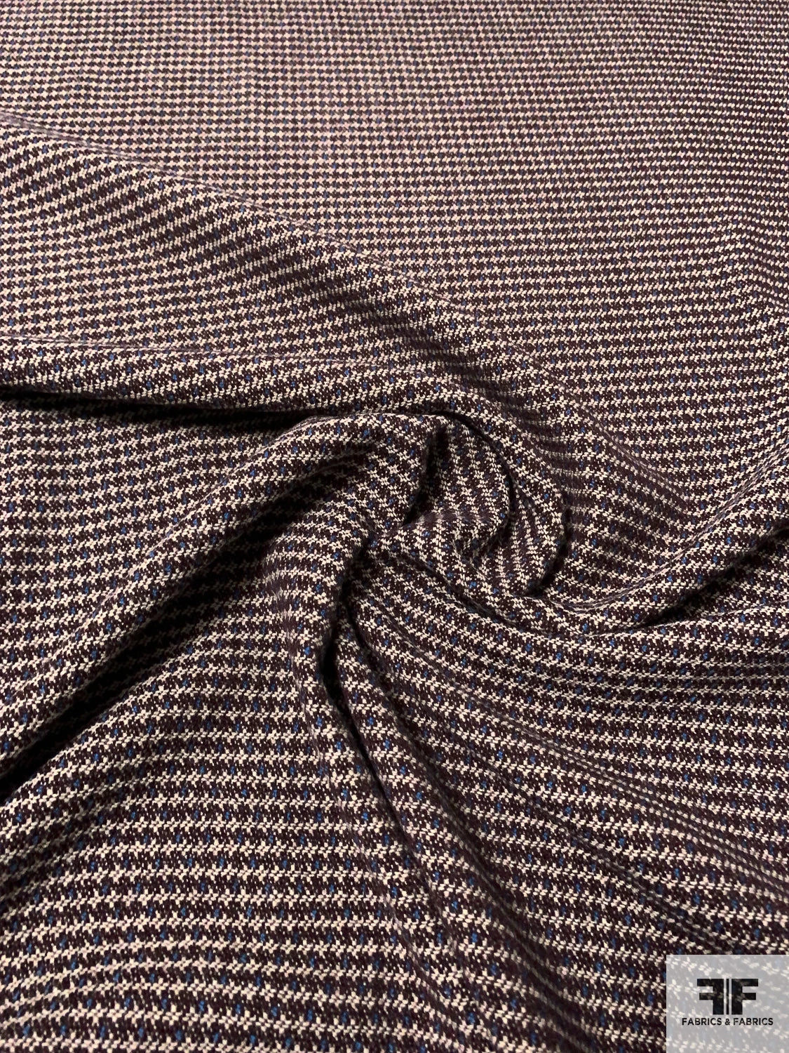 Italian Timeless Wool Blend Jacket Weight - Brown / Sand / Blue 5 Italian Timeless Wool Blend Jacket Weight - Brown / Sand / Blue - Image 3