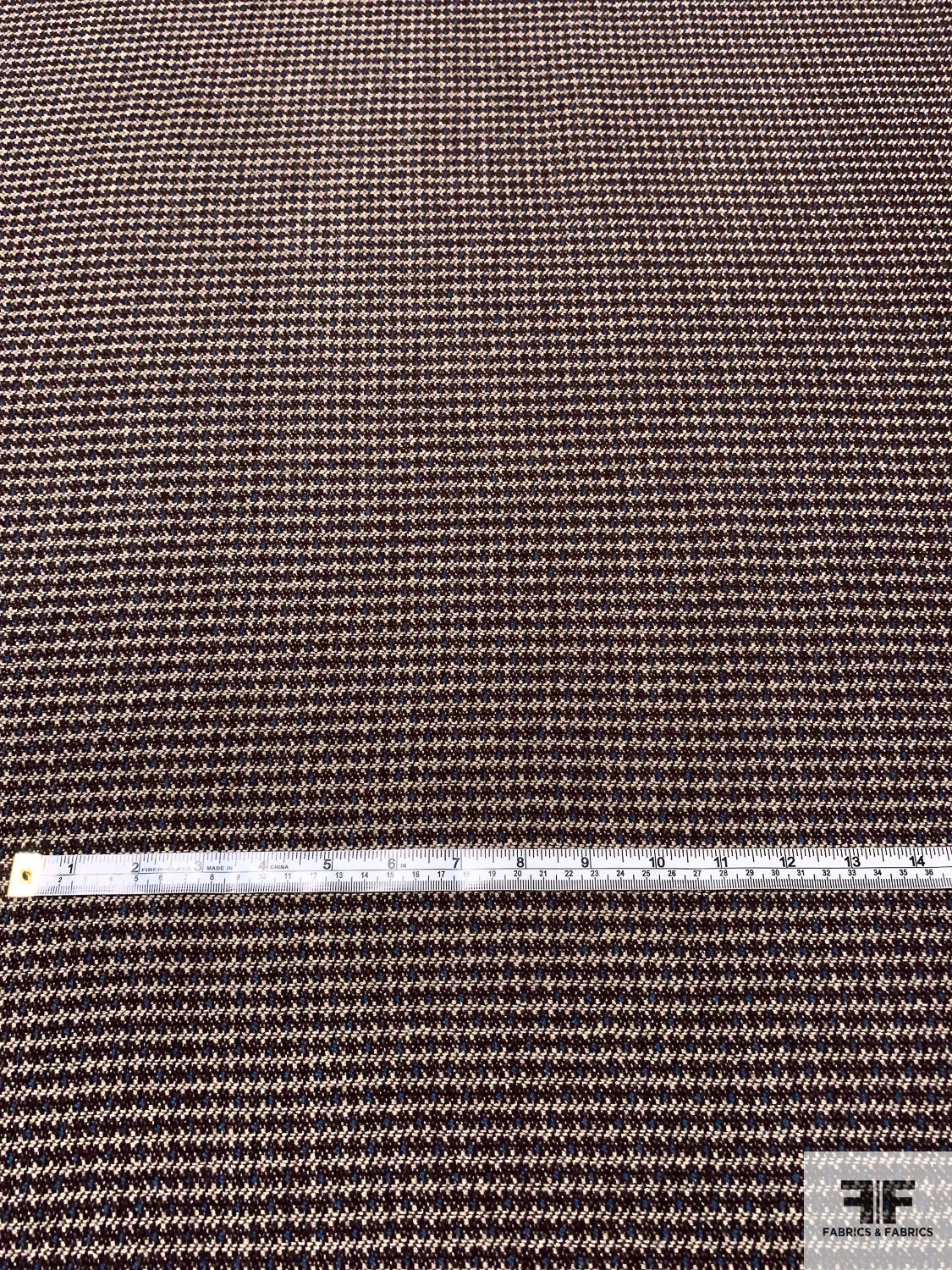 Italian Timeless Wool Blend Jacket Weight - Brown / Sand / Blue 7 Italian Timeless Wool Blend Jacket Weight - Brown / Sand / Blue - Image 5