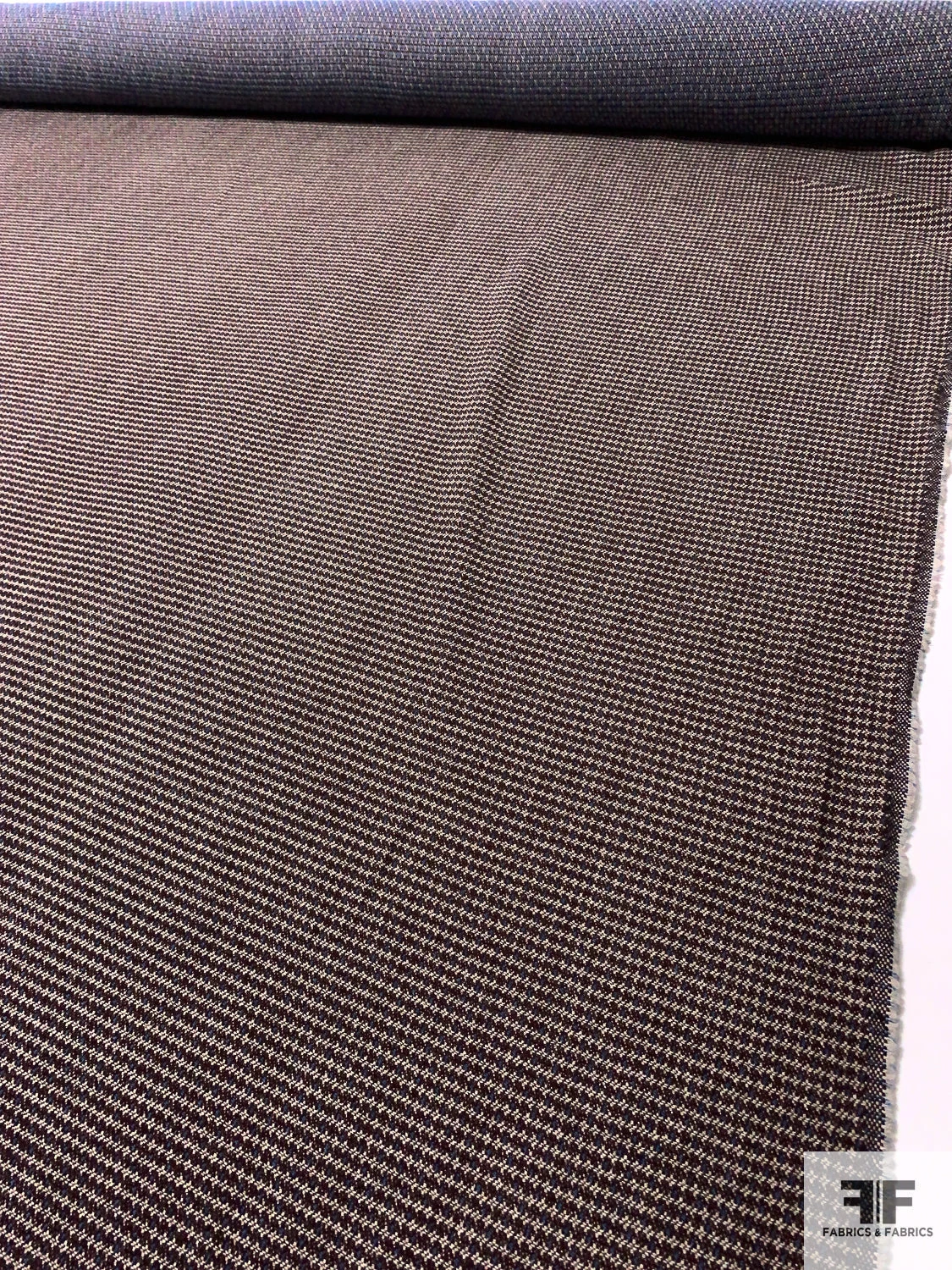 Italian Timeless Wool Blend Jacket Weight - Brown / Sand / Blue 9 Italian Timeless Wool Blend Jacket Weight - Brown / Sand / Blue - Image 7