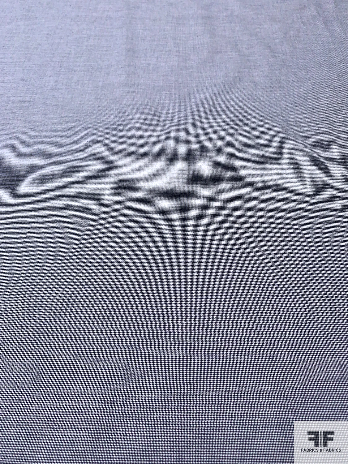 Micro Houndstooth Stretch Heavy Cotton Shirting - Navy / White 7 Micro Houndstooth Stretch Heavy Cotton Shirting - Navy / White - Image 5