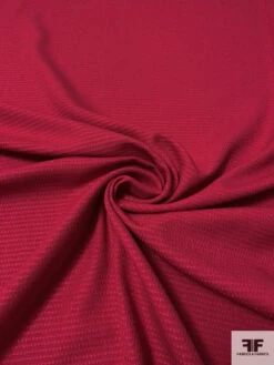 Italian Pique-Weave Wool Suiting - Raspberry -Fabrics And Fabrics Store 13892 1