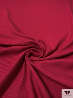 Italian Pique-Weave Wool Suiting - Raspberry -Fabrics And Fabrics Store 13892 2