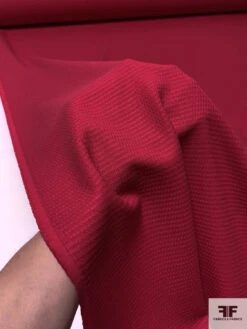 Italian Pique-Weave Wool Suiting - Raspberry -Fabrics And Fabrics Store 13892 8