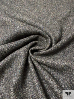 Italian 2-Ply Double Faced Speckled And Twill Weave Wool Coating - Ecru / Blue / Grey 13 Italian 2-Ply Double Faced Speckled And Twill Weave Wool Coating - Ecru / Blue / Grey -Fabrics And Fabrics Store 13899 1