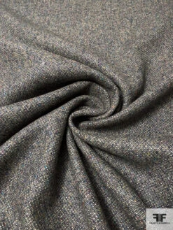 Italian 2-Ply Double Faced Speckled And Twill Weave Wool Coating - Ecru / Blue / Grey 12 Italian 2-Ply Double Faced Speckled And Twill Weave Wool Coating - Ecru / Blue / Grey -Fabrics And Fabrics Store 13899 2