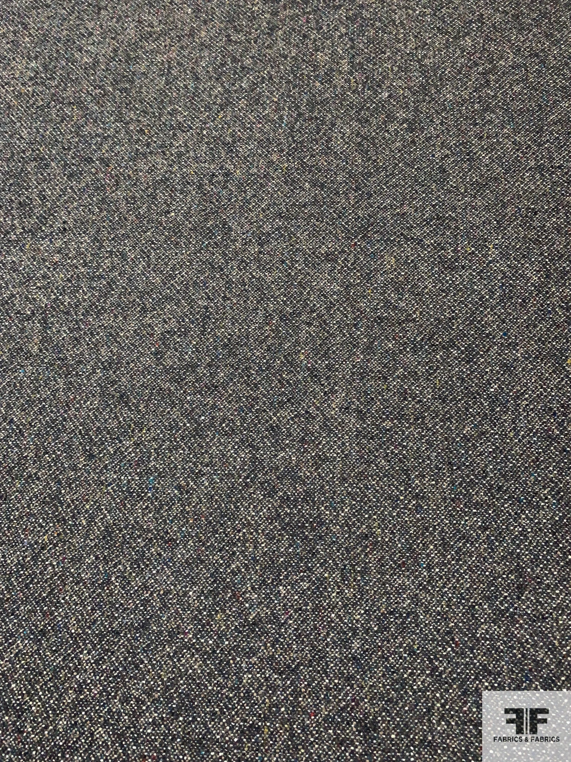 Italian 2-Ply Double Faced Speckled And Twill Weave Wool Coating - Ecru / Blue / Grey 7 Italian 2-Ply Double Faced Speckled And Twill Weave Wool Coating - Ecru / Blue / Grey - Image 5