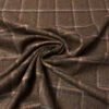 Italian Plaid Virgin Wool Jacket Weight Suiting - Brown / Black / Turquoise -Fabrics And Fabrics Store 13903 1