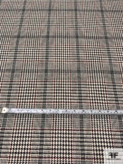 Italian Glen Plaid Virgin Wool Lightweight Coating - Cream / Black / Grey / Burgundy 15 Italian Glen Plaid Virgin Wool Lightweight Coating - Cream / Black / Grey / Burgundy -Fabrics And Fabrics Store 13917 5
